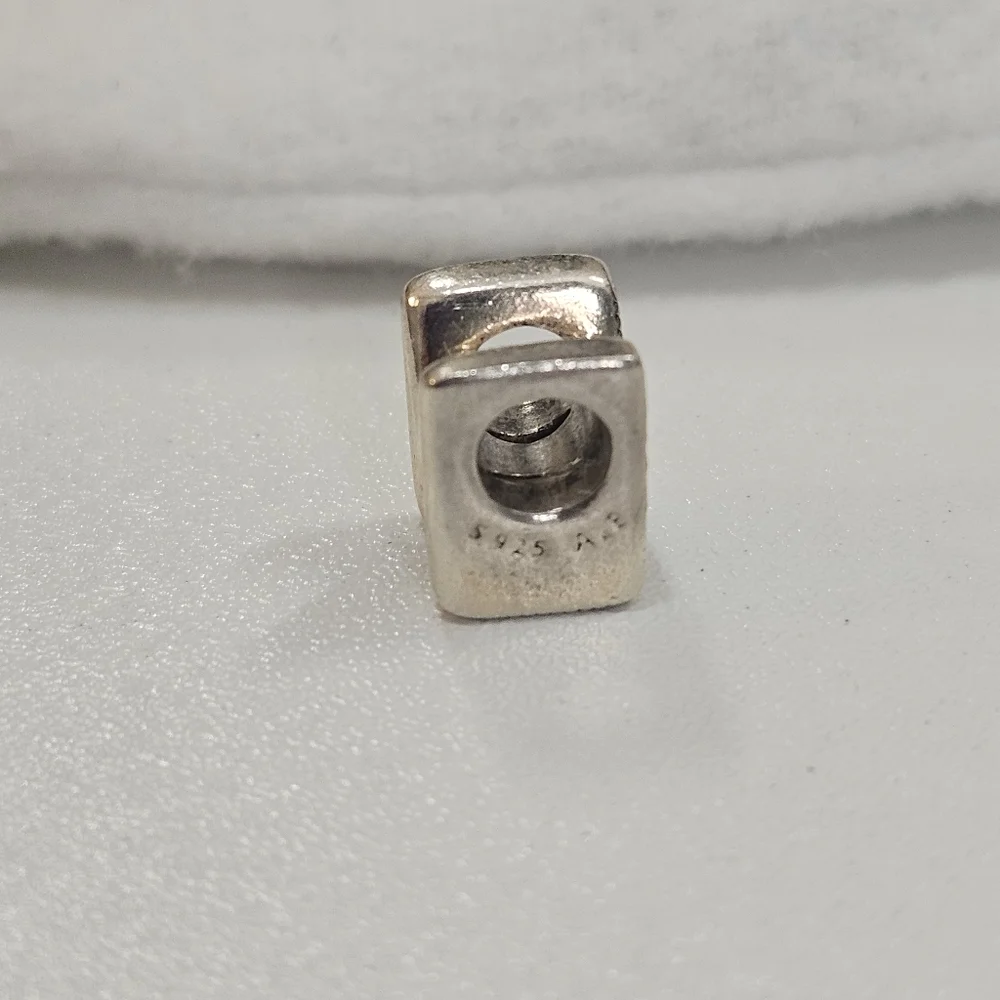 Pandora Sterling Silver Letter M Alphabet Charm 925 ALE